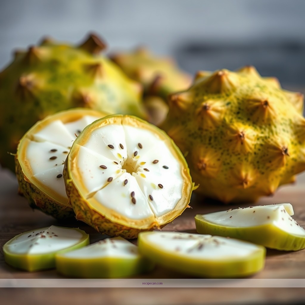 Ingredients - recipe soursop juice