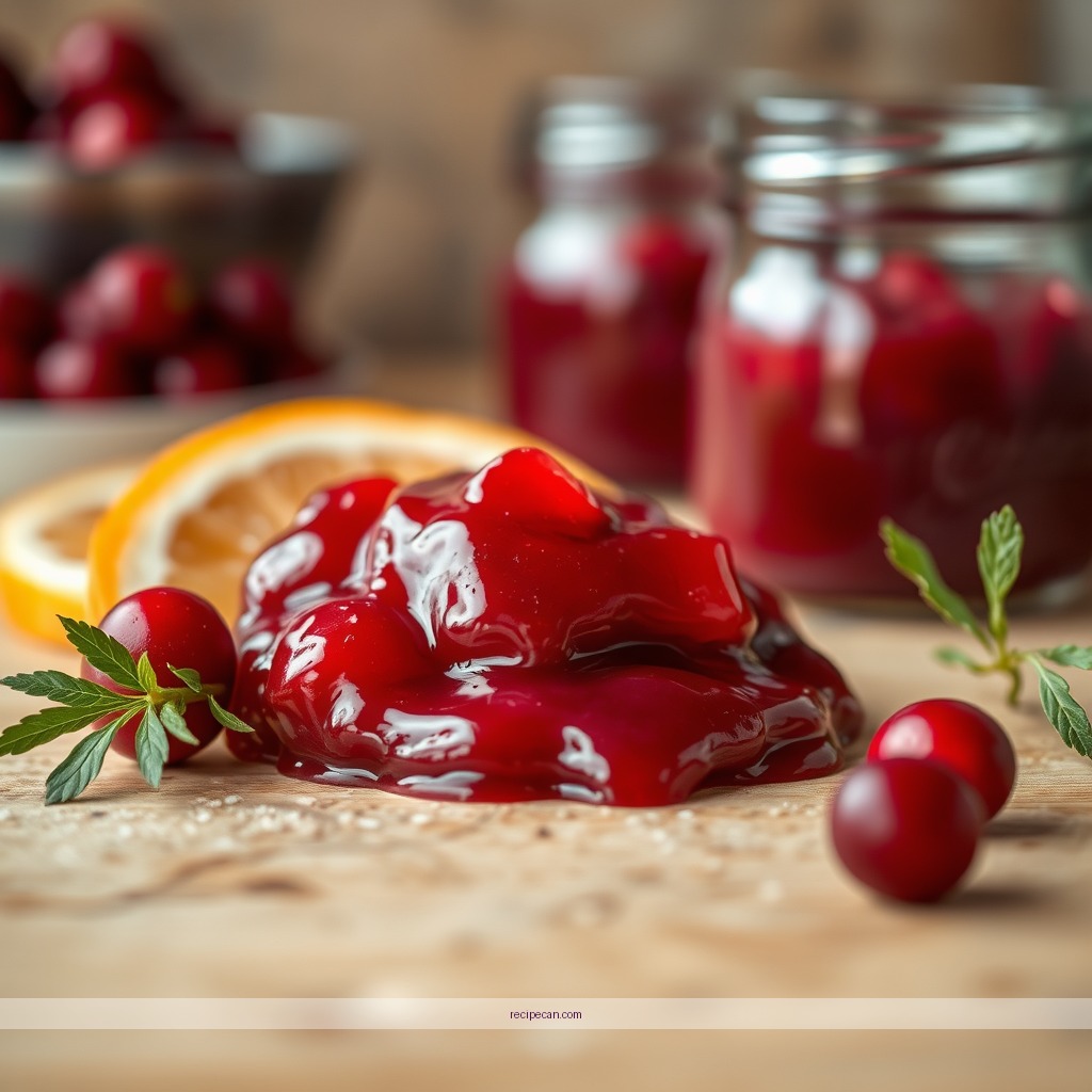 Ingredients - cranberry sauce orange juice recipe