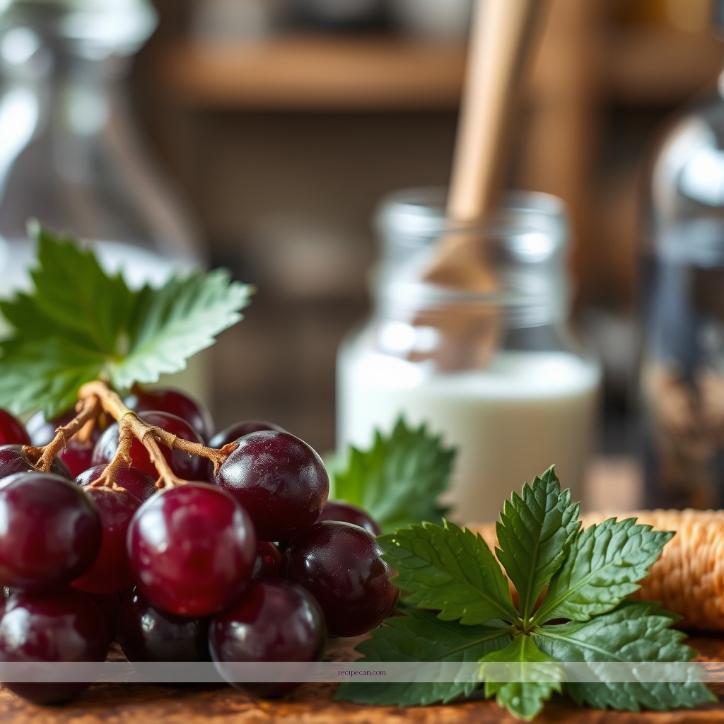 Ingredients - grape juice jelly recipe