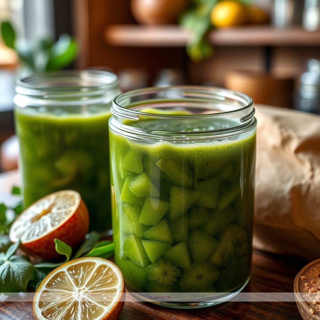 Ingredients - green detox juice recipe