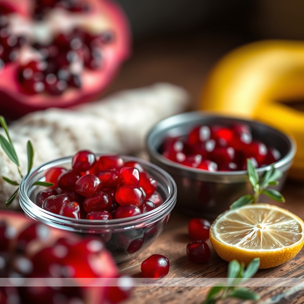Ingredients - juicing recipes with pomegranate
