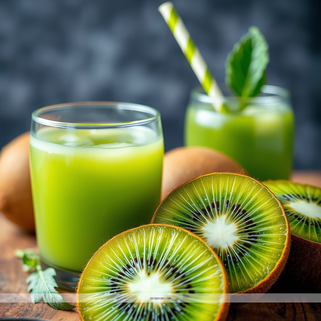 Ingredients - kiwi juice recipe