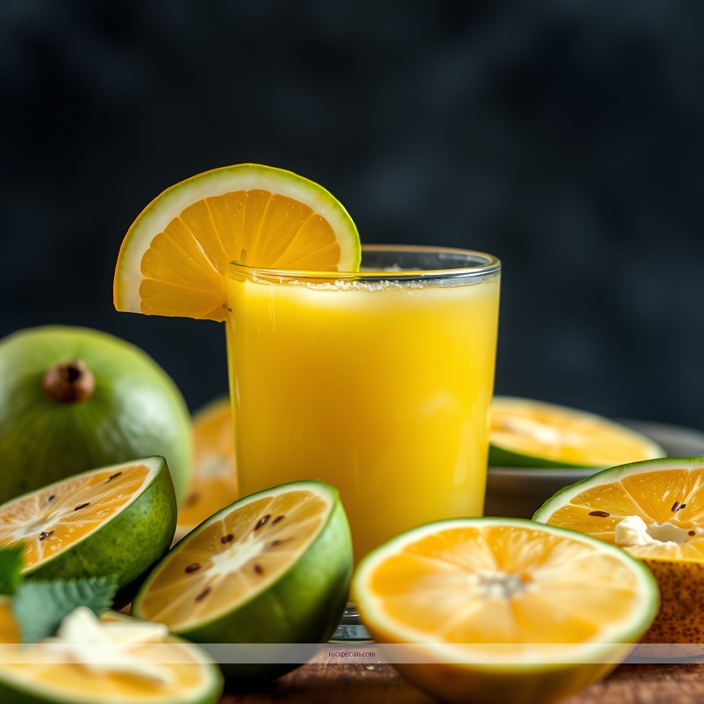 Ingredients - maracuya juice recipe