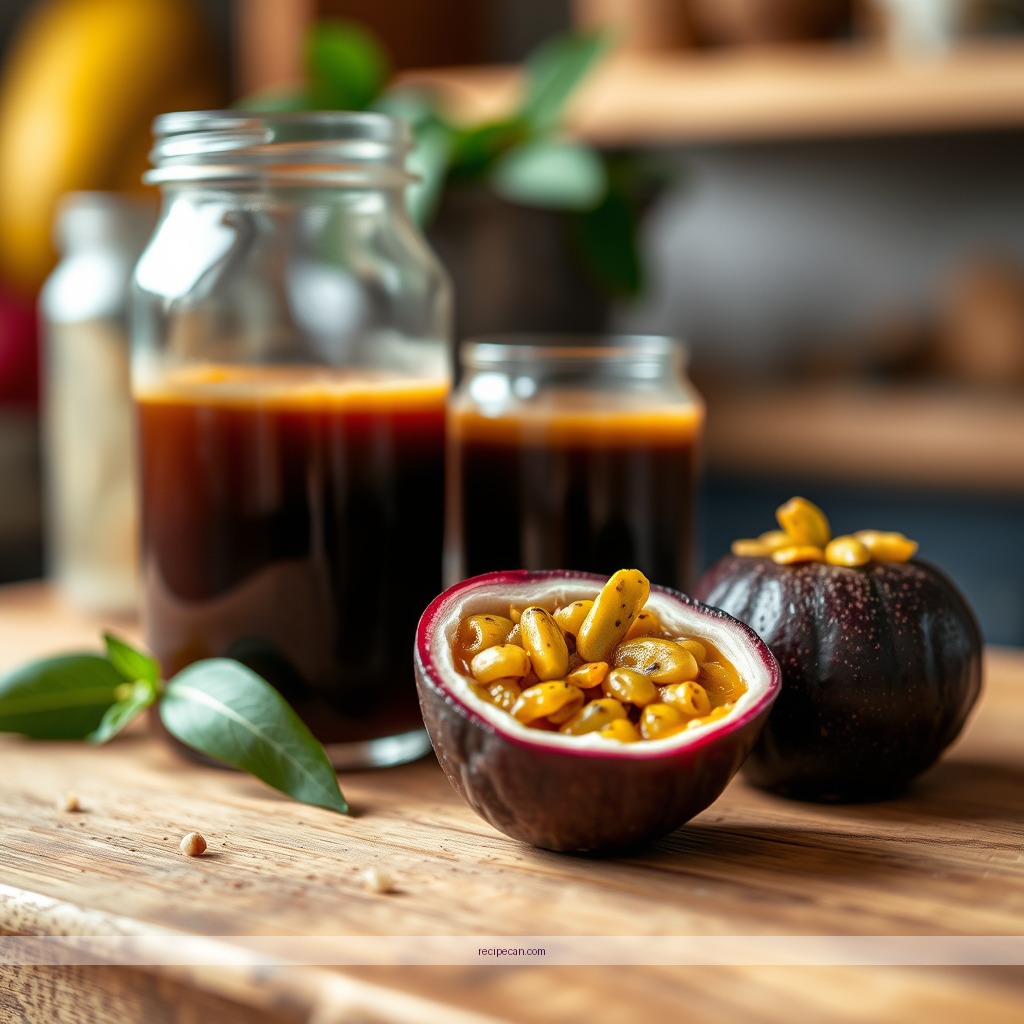 Ingredients - recipe passion fruit juice