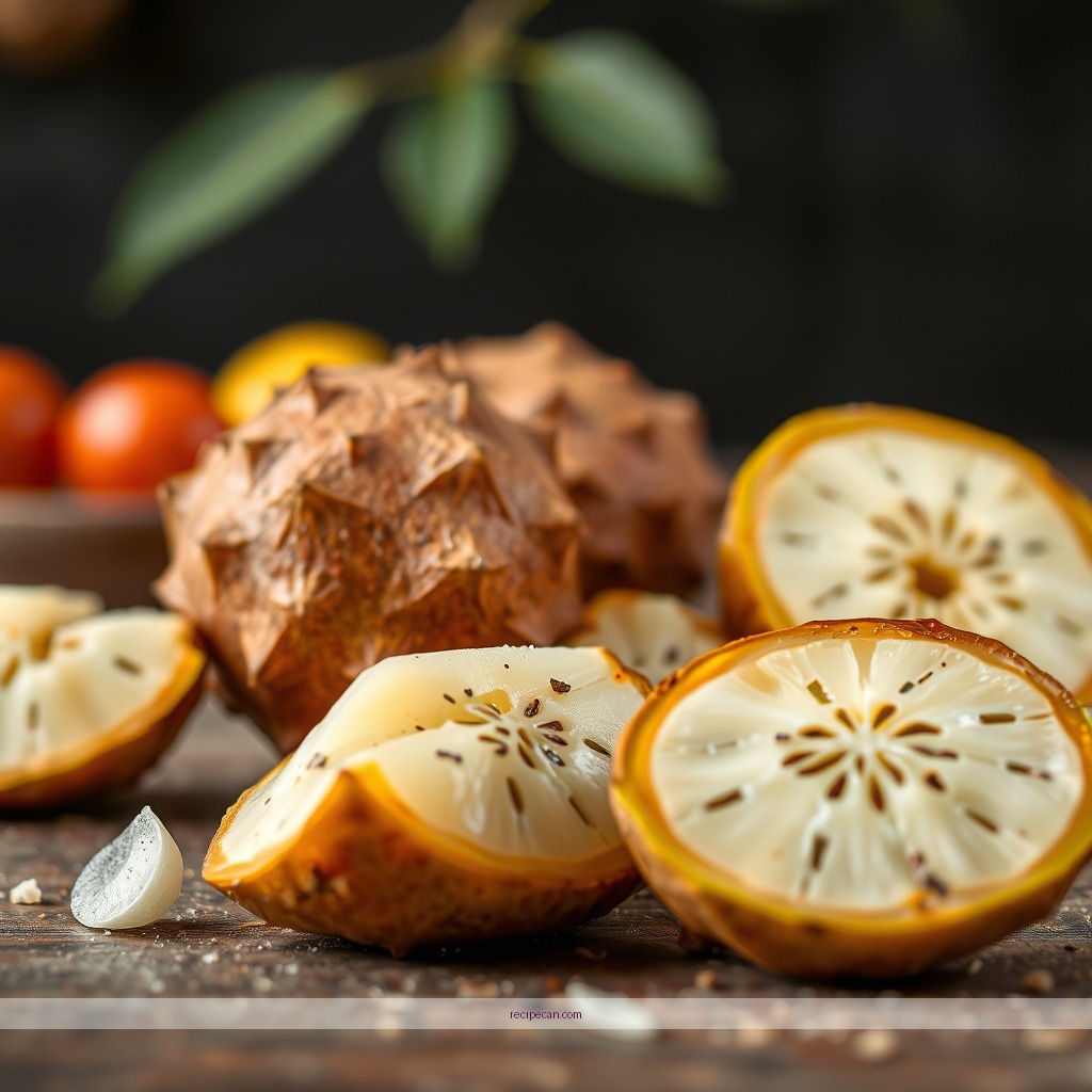 Ingredients - soursop fruit juice recipe