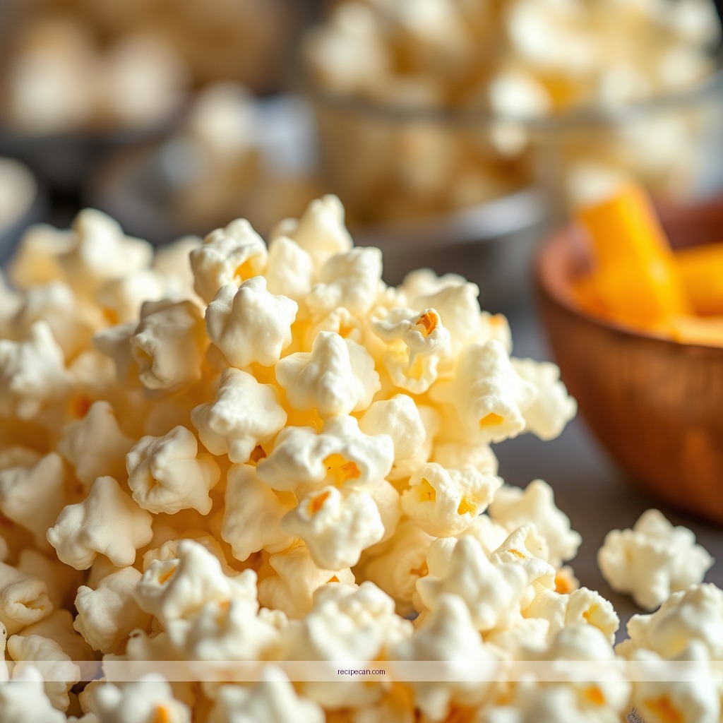 Ingredients - cheddar cheese popcorn recipe