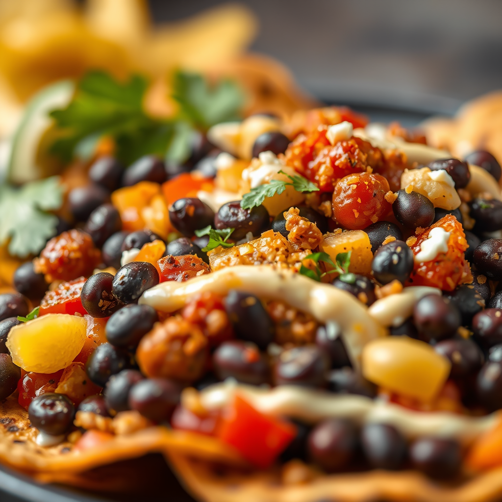 Ingredients - black bean nacho recipe