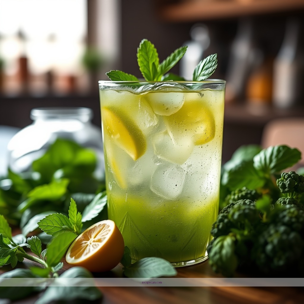 Ingredients - green juice drink recipe