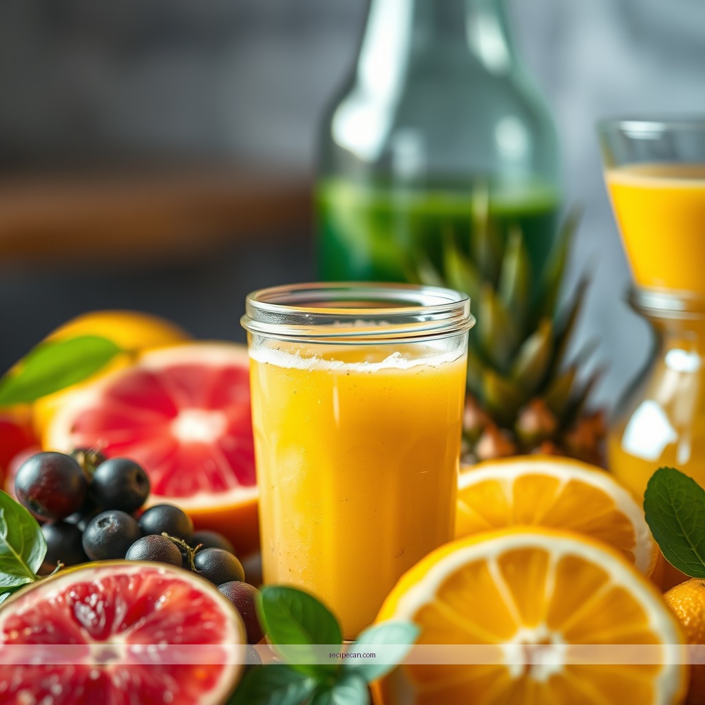 Ingredients - homemade fruit juice recipes