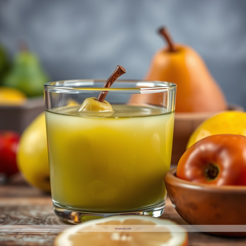 Ingredients - pear juice recipe