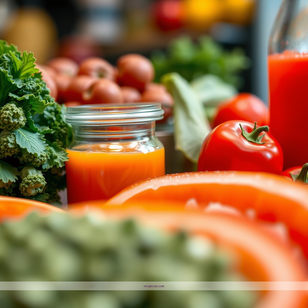 Ingredients - recipe for juice detox