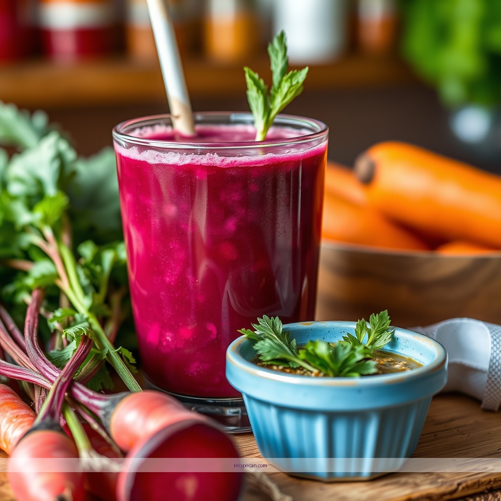 Ingredients - beet and carrot juice recipe
