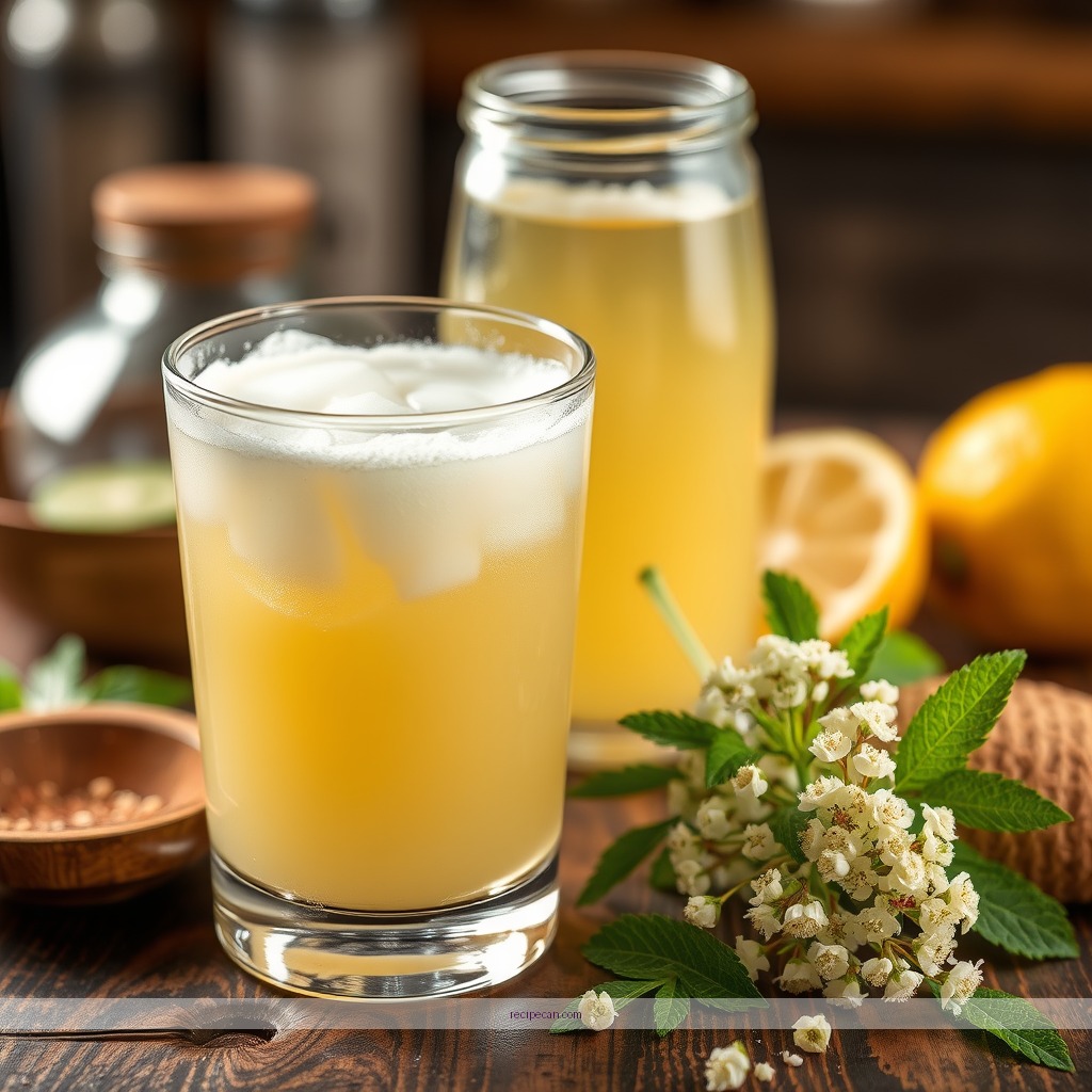 Ingredients - elderflower juice recipe