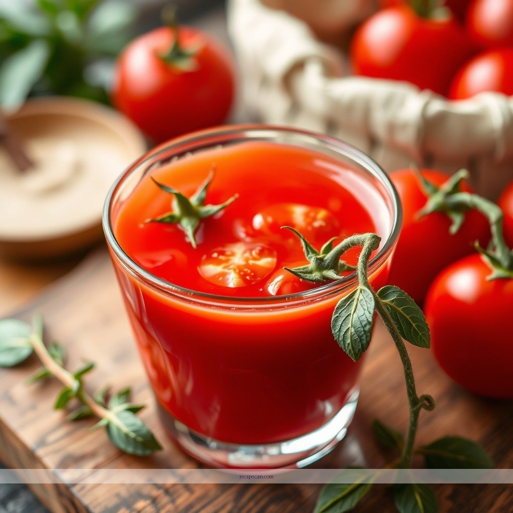 Ingredients - homemade tomato juice recipe