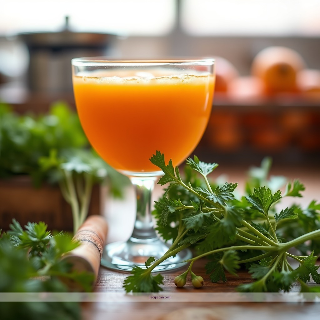 Ingredients - orange carrot juice recipe
