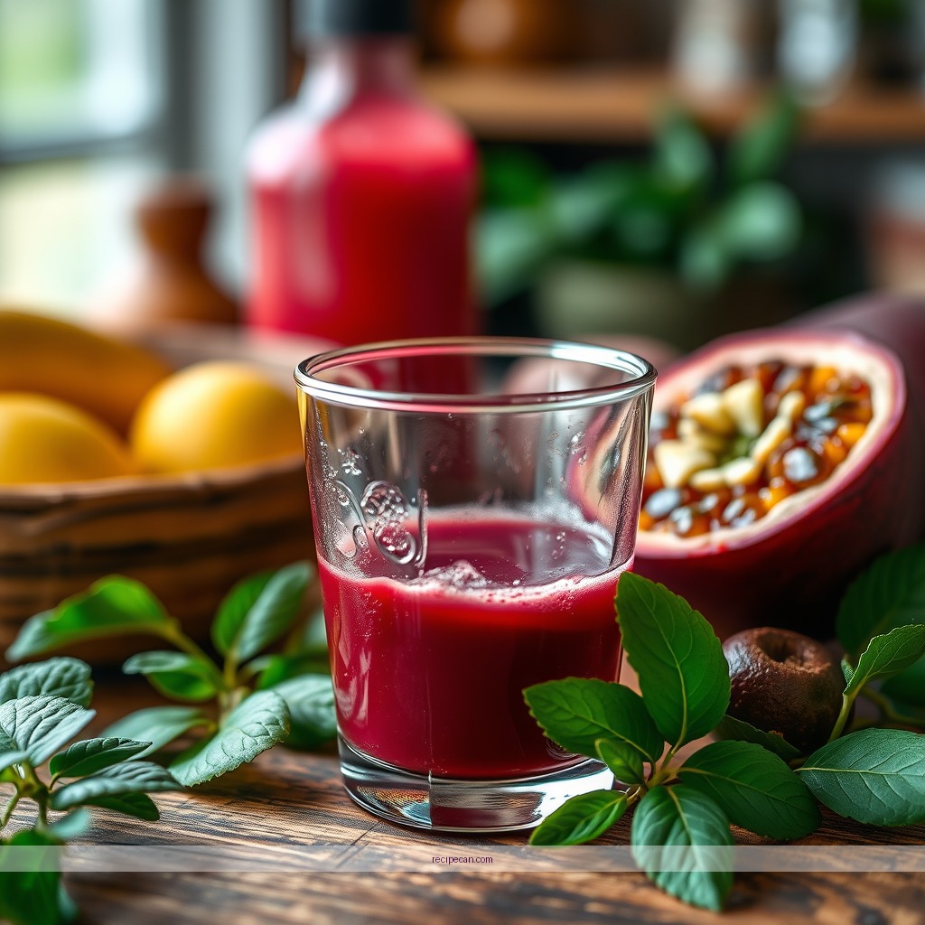 Ingredients - passion juice recipe