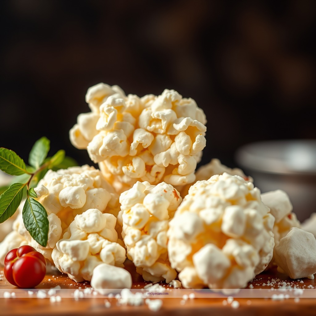 Ingredients - recipe popcorn balls marshmallow