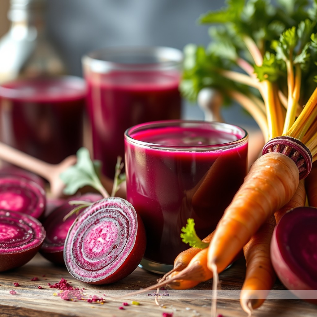 Ingredients - beet carrot juice recipe