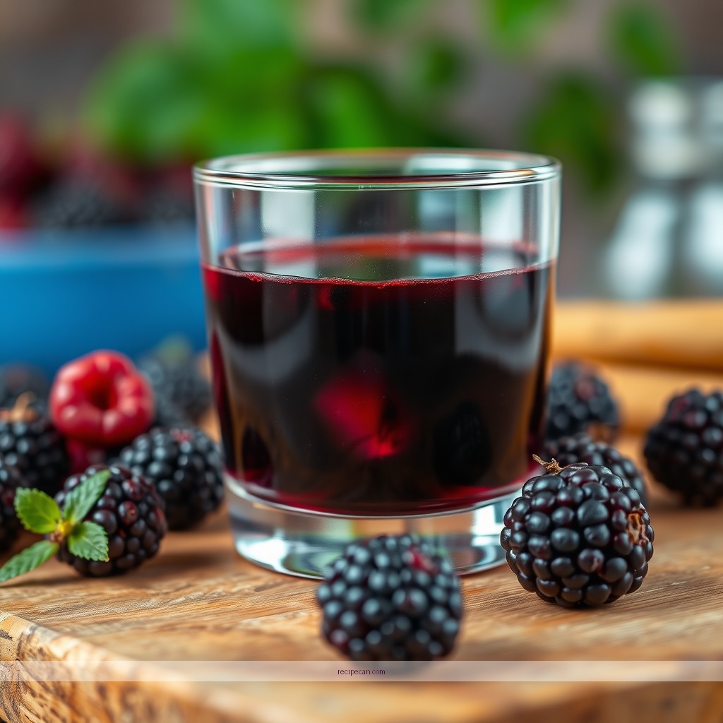Ingredients - blackberry juice recipe