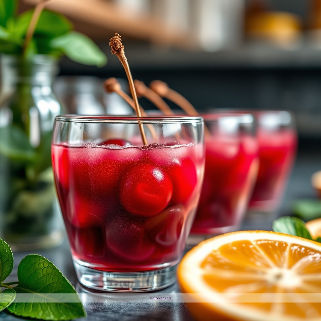 Ingredients - cherry juice recipe