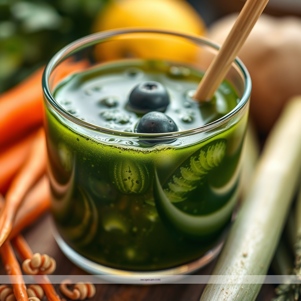 Ingredients - detox green juice recipe