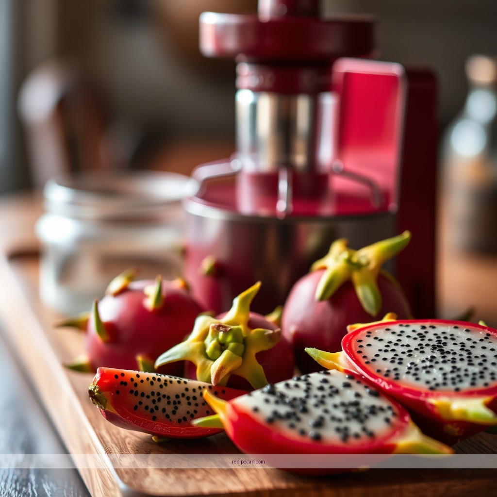 Ingredients - dragon fruit juicer recipe