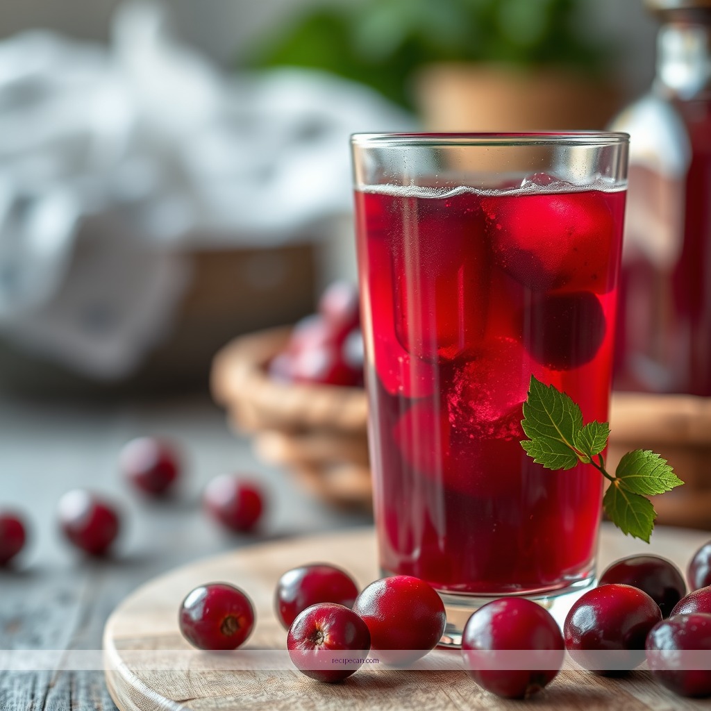 Ingredients - homemade cranberry juice recipe