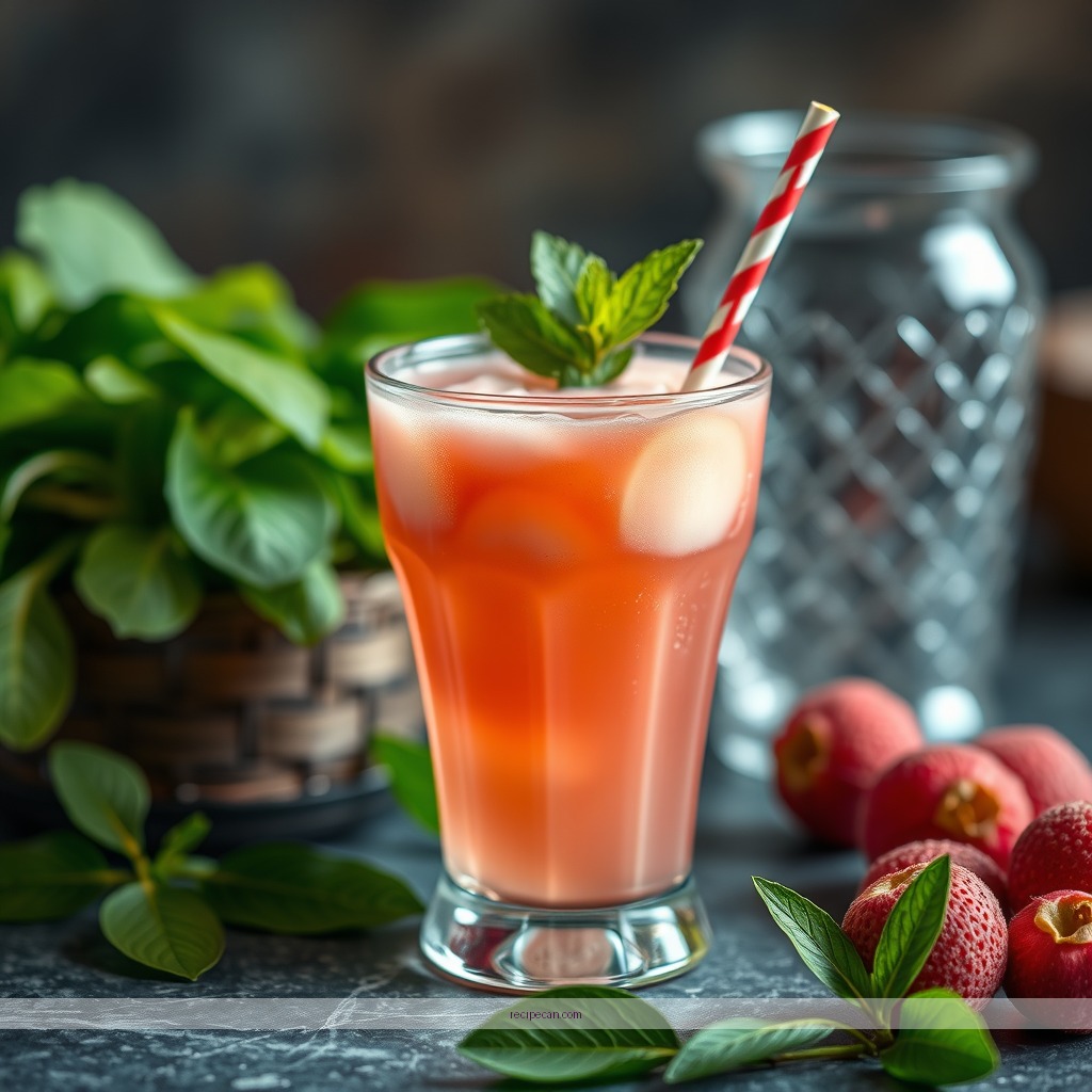 Ingredients - lychee juice recipe