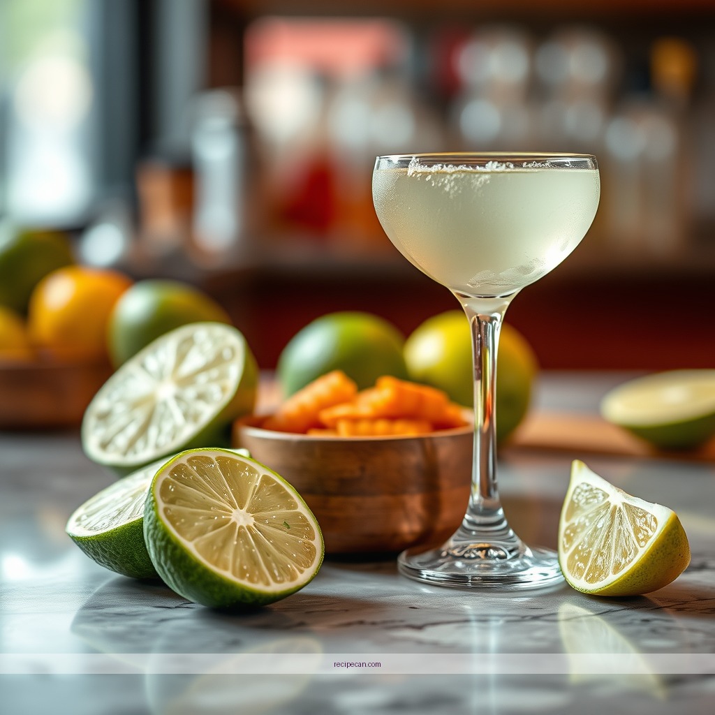 Ingredients - margarita recipe with lime juice