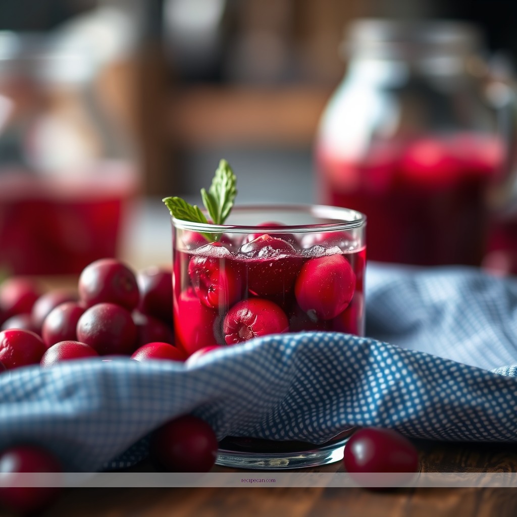 Ingredients - recipe cranberry juice