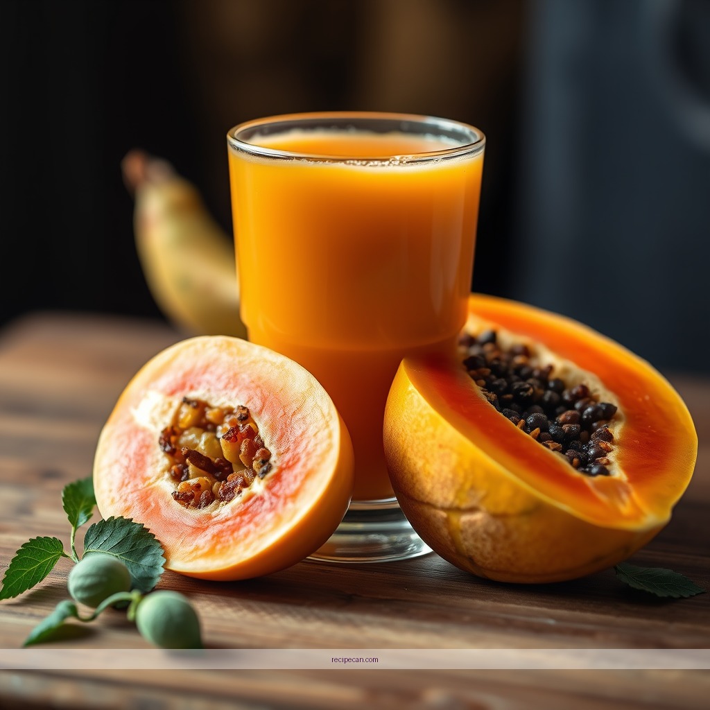 Ingredients - recipe papaya juice