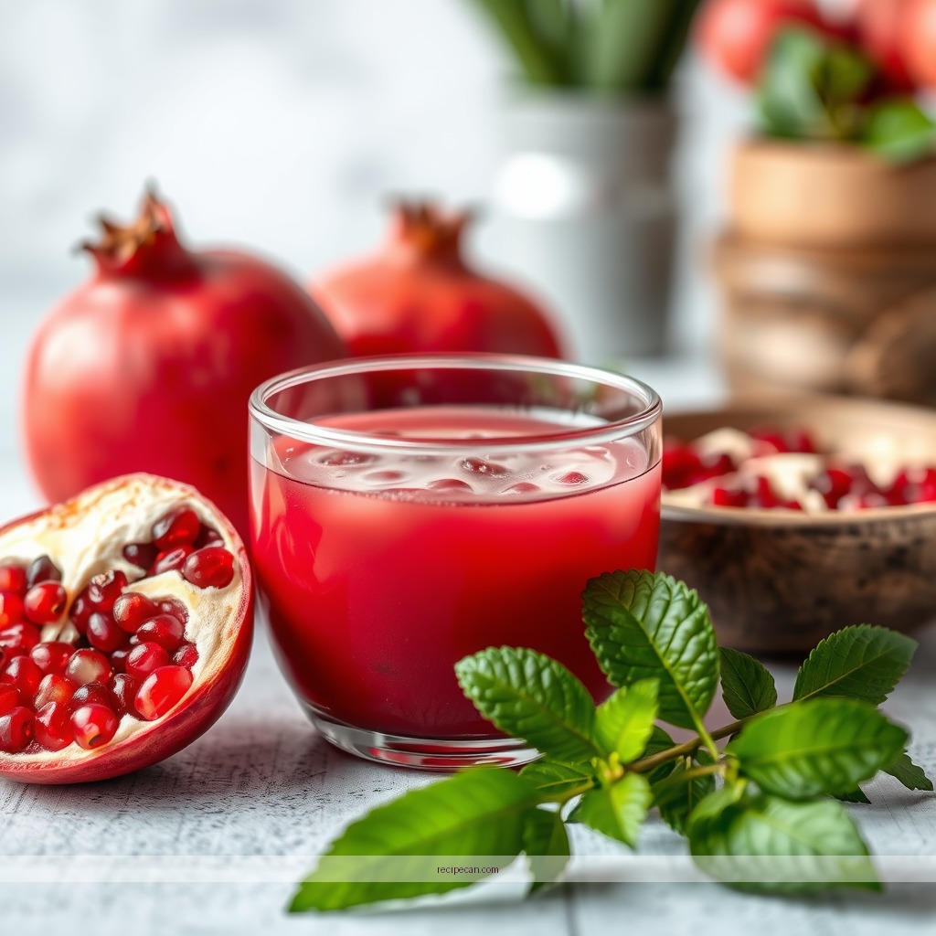 Ingredients - recipes for pomegranate juice