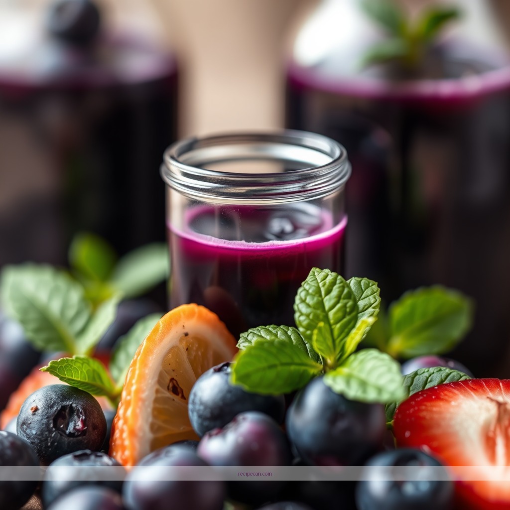 Ingredients - recipes with blueberry juice