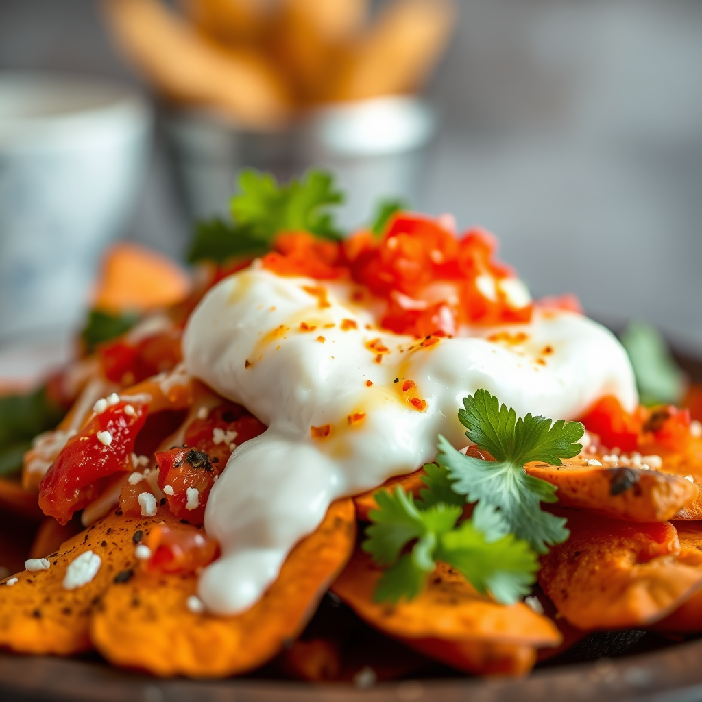 Ingredients - recipe for sweet potato nachos