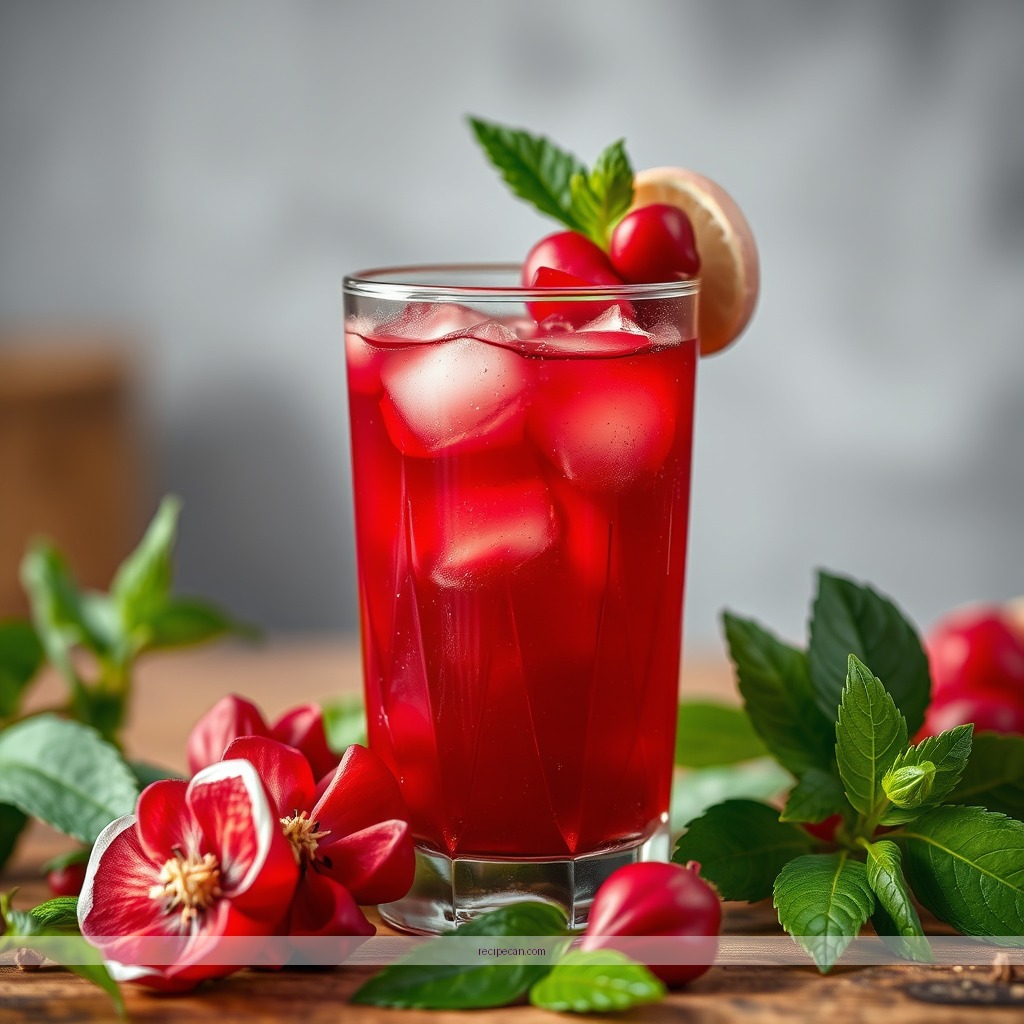 Ingredients - hibiscus juice recipe