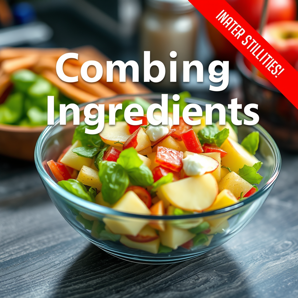 Ingredients - apple salad recipe with mayonnaise