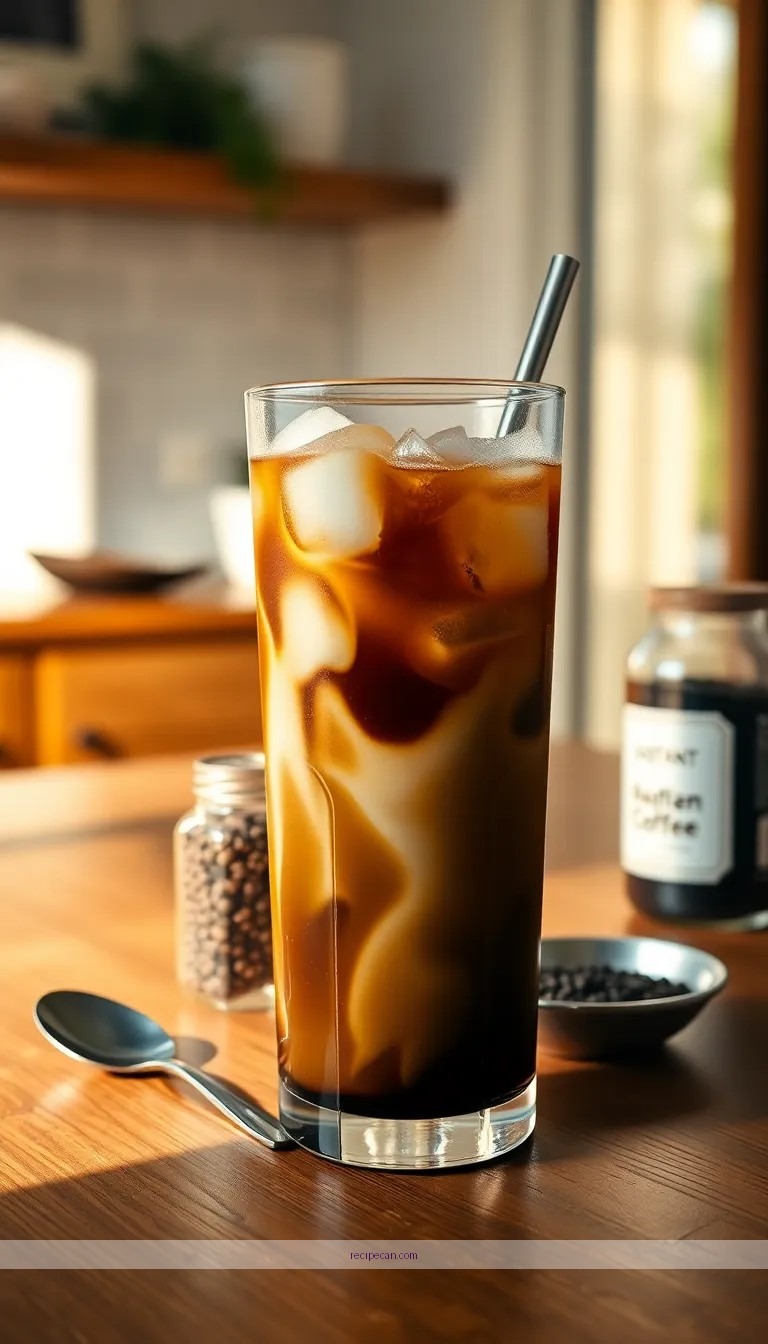 Instant Coffee Iced Coffee Ingredients Recipe Iced Coffee Instant Recipe - iced coffee with instant coffee recipe