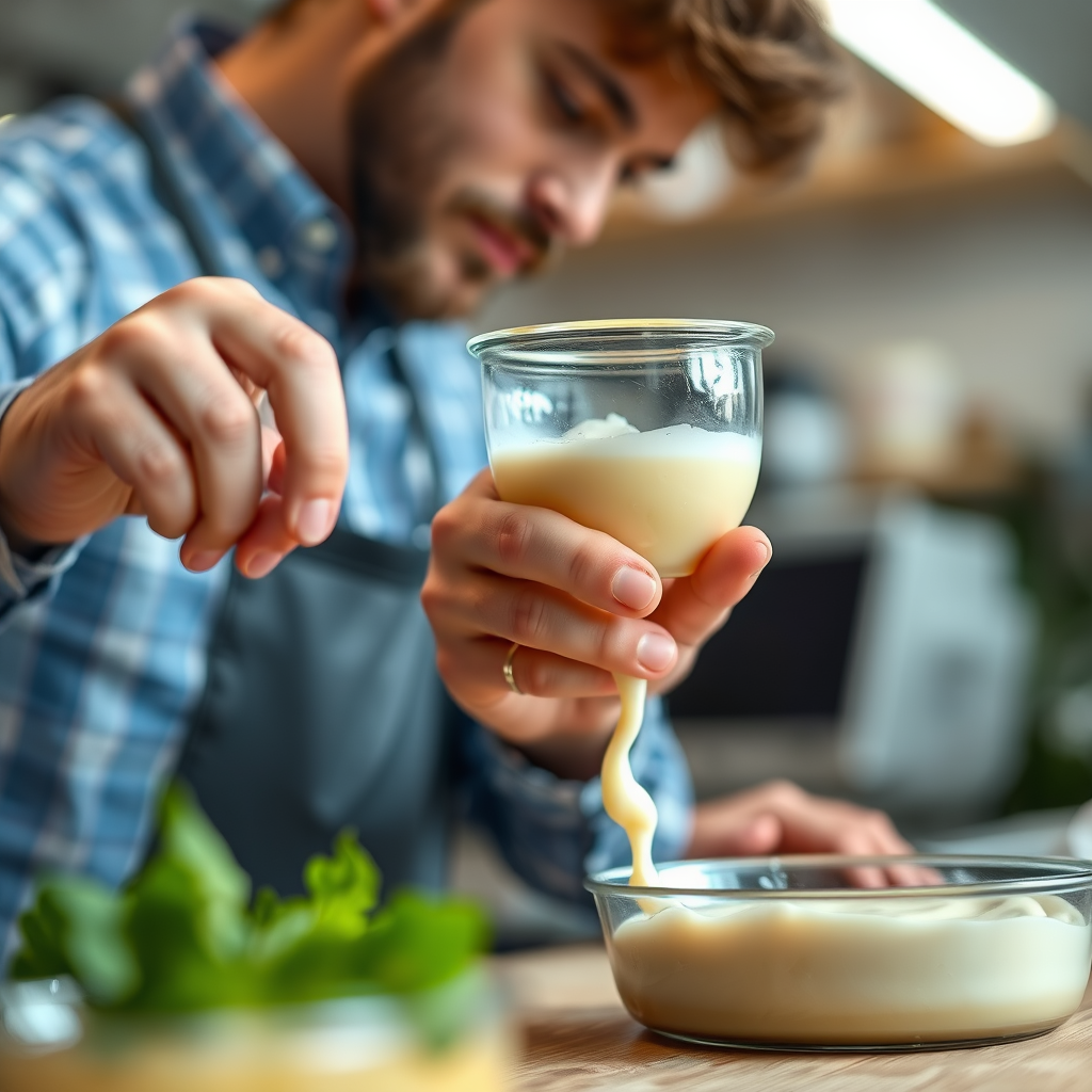 Instructions - recipe for making mayonnaise