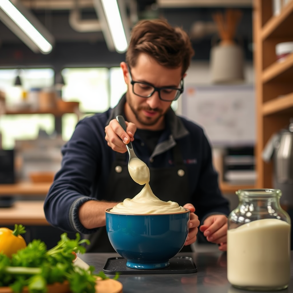 Instructions - recipe for homemade mayonnaise