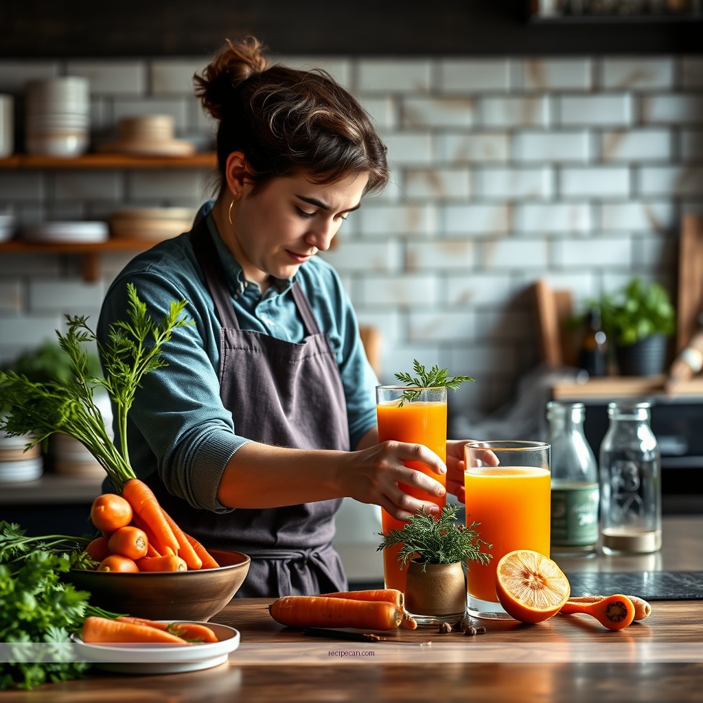 Instructions - carrot ginger juice recipe
