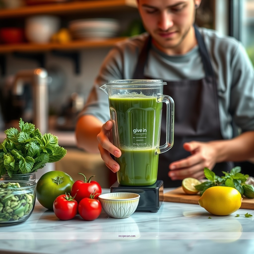 Instructions - green juice recipe blender