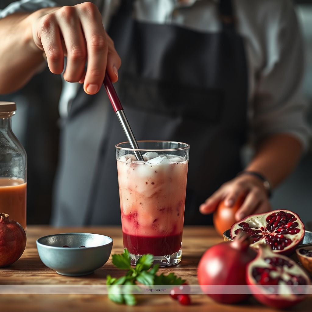 Instructions - juice with pomegranate recipe