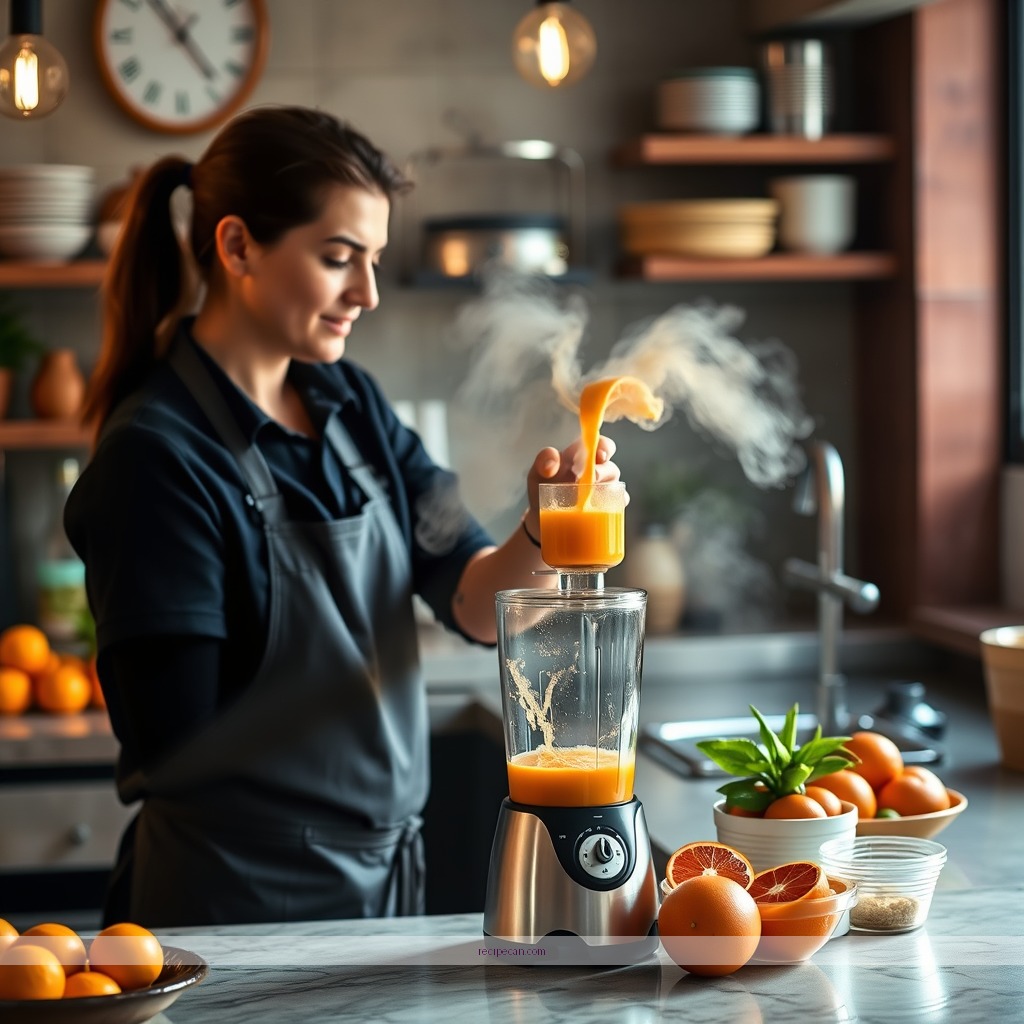 Instructions - orange dream machine jamba juice recipe