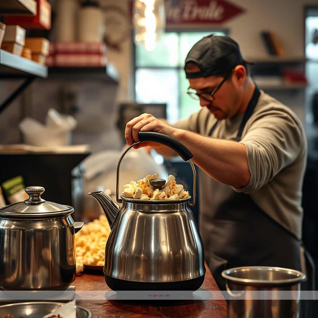 Instructions - kettle corn popcorn recipe