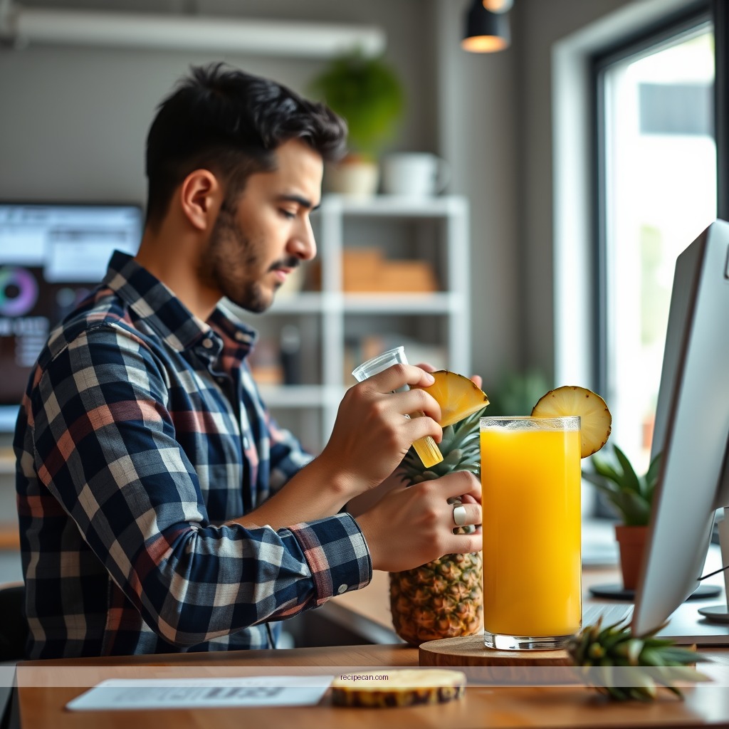 Instructions - pineapple fruit juice recipe