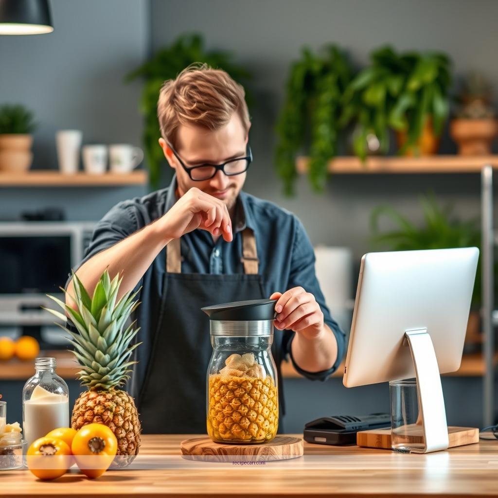 Instructions - pineapple juicing recipe