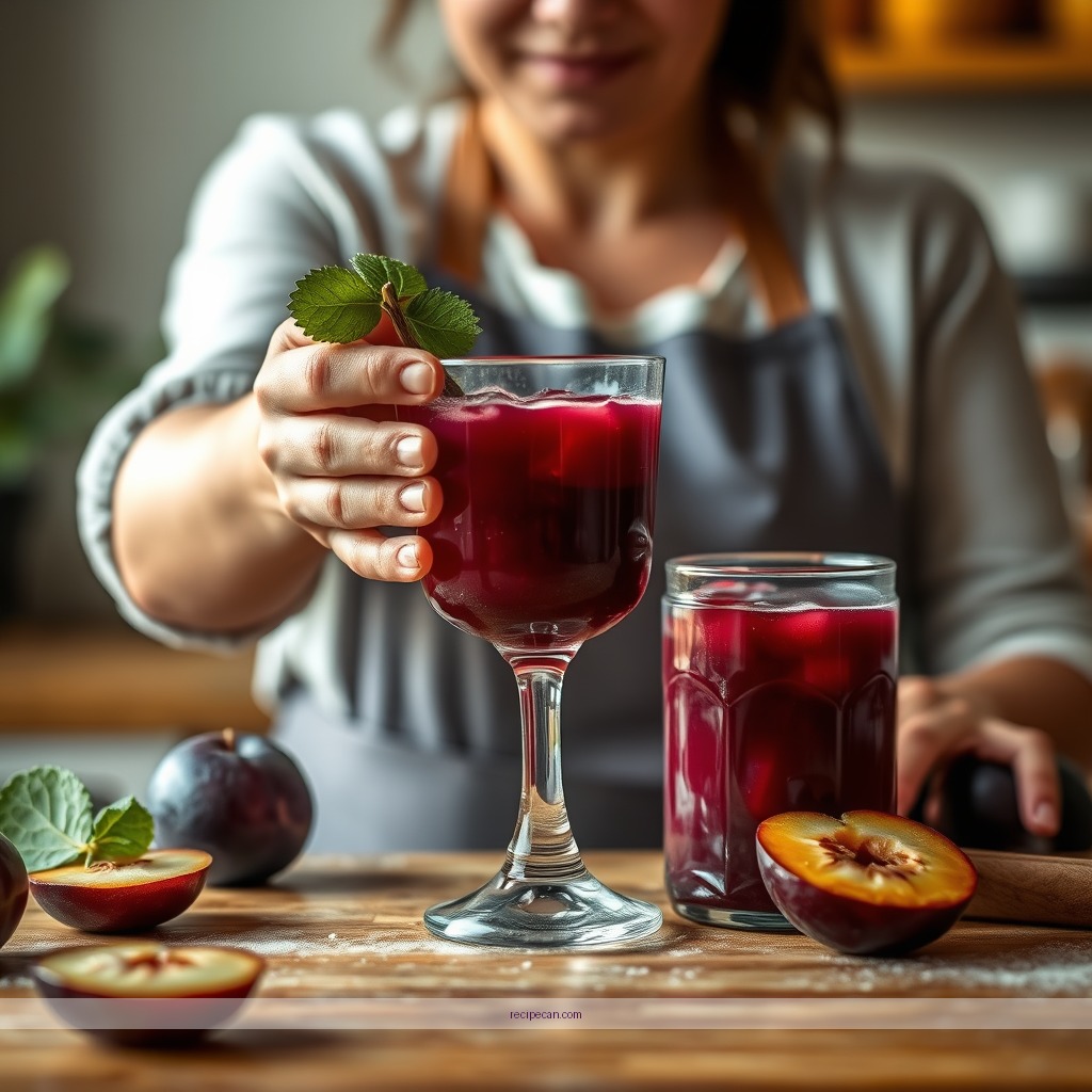 Instructions - plum juice recipe