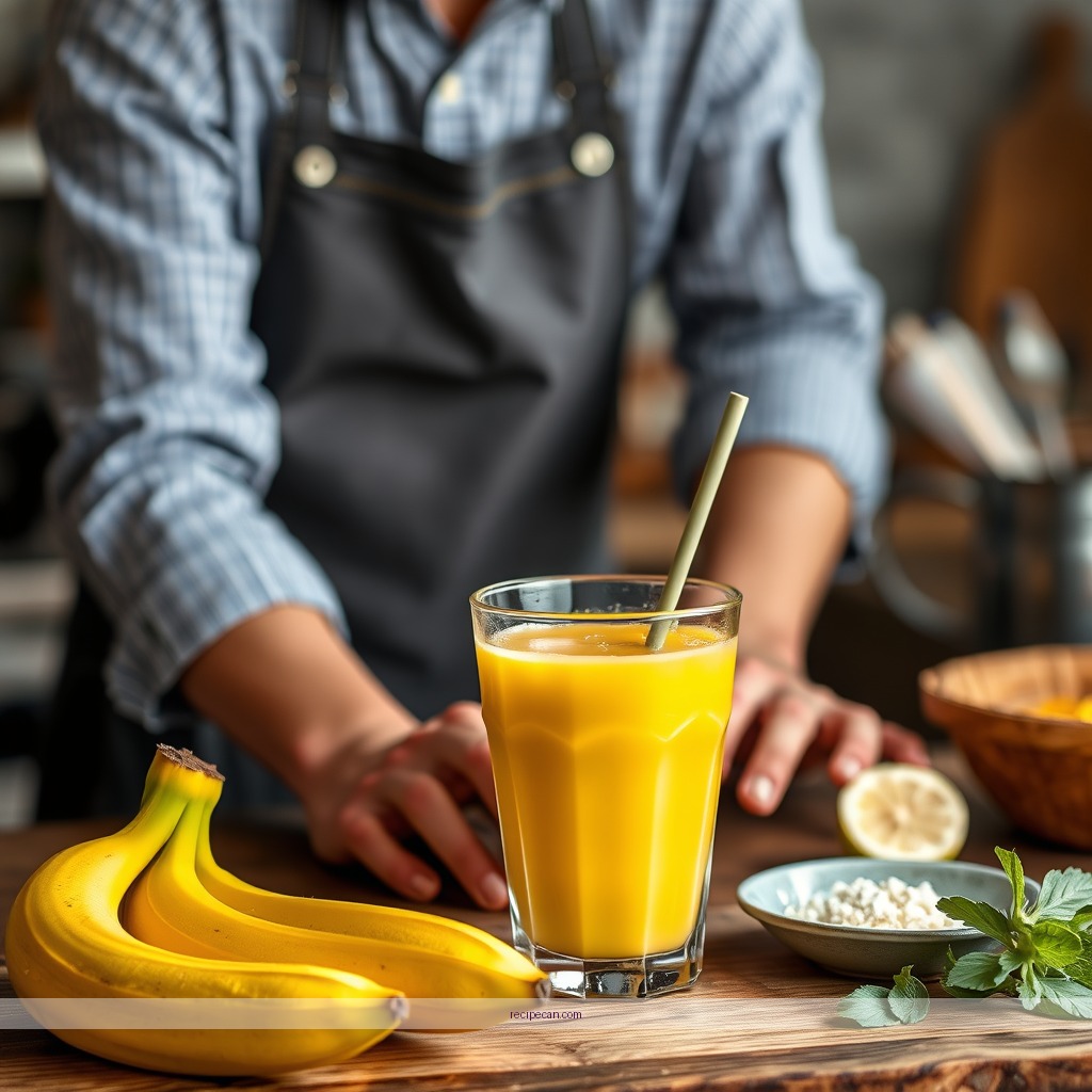 Instructions - recipe for banana juice