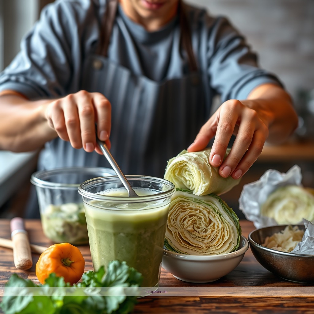 Instructions - recipe for cabbage juice