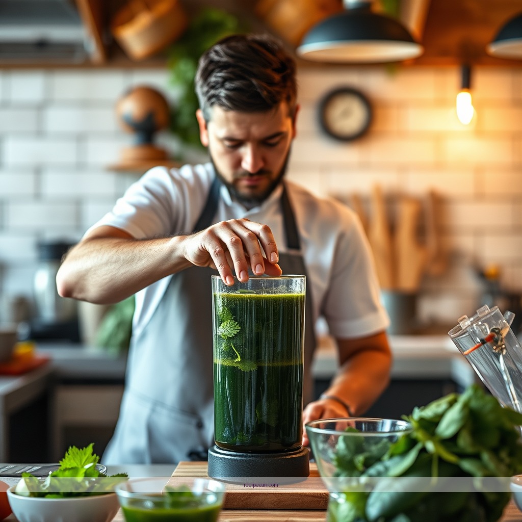 Instructions - recipe for green juice